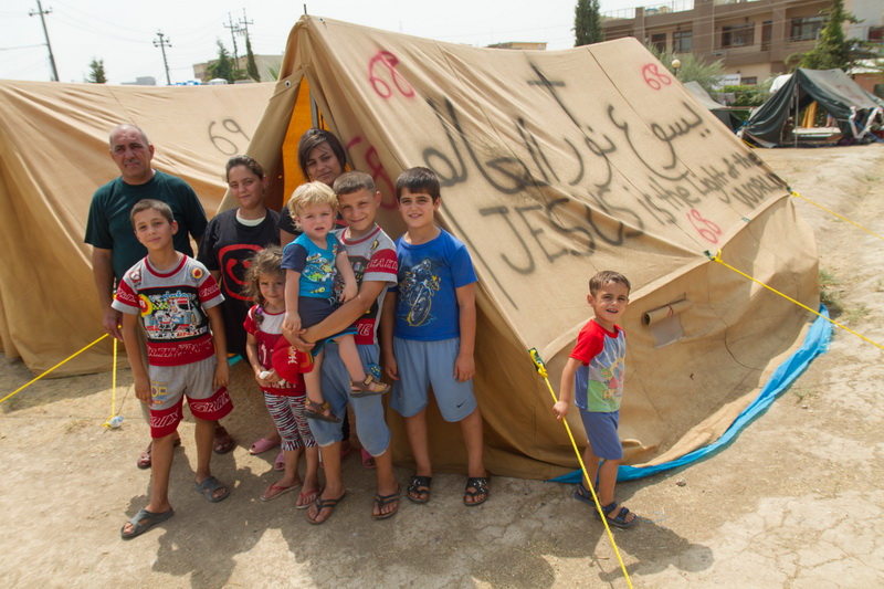 Iraq: campo di sfollati cristiani
