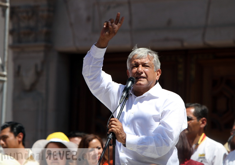 Candidato Andres Manuel Lopez Obrador en Queretaro