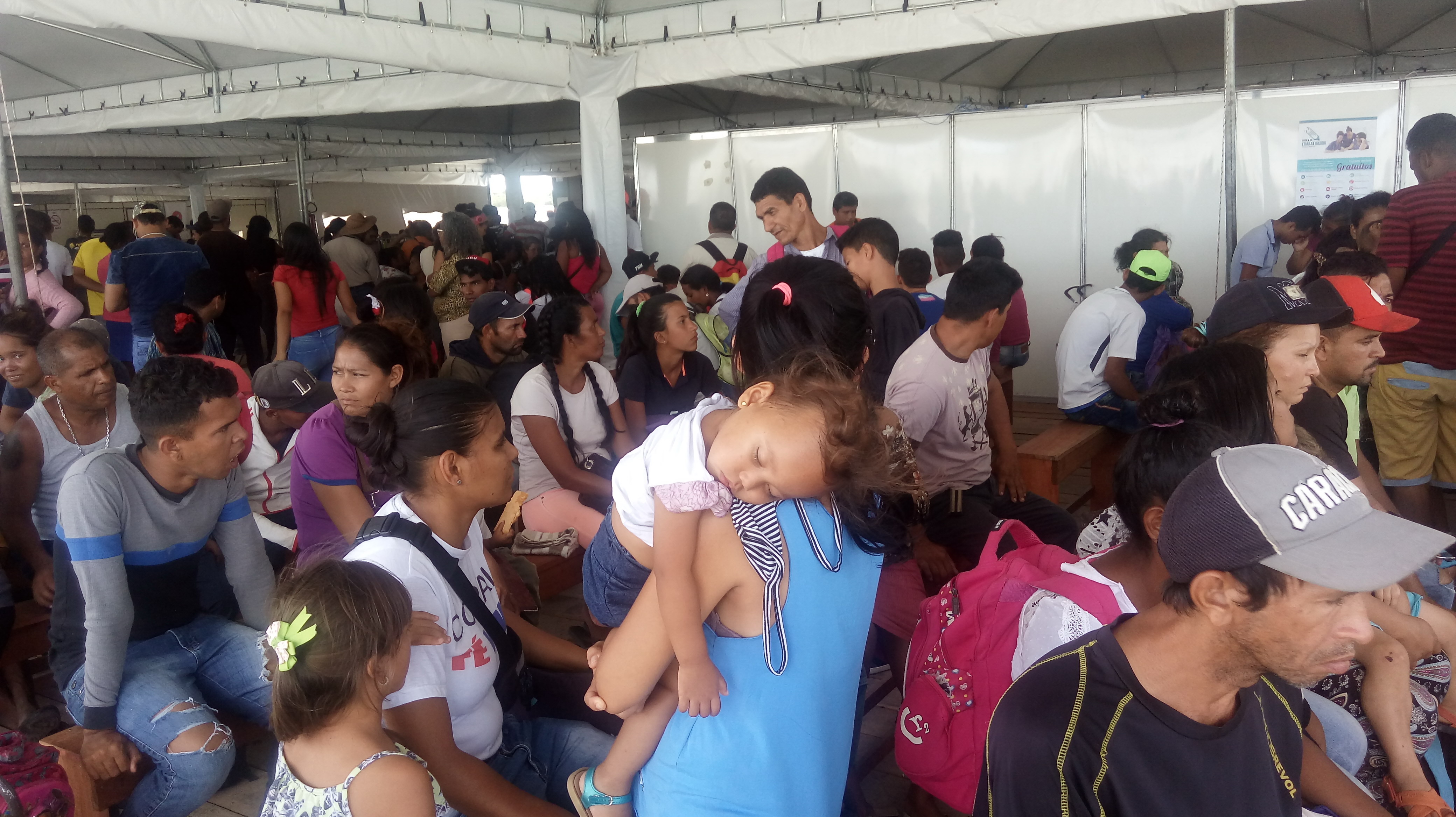 Centro de Triagem de imigrantes venezuelanos em Boa Vista RR