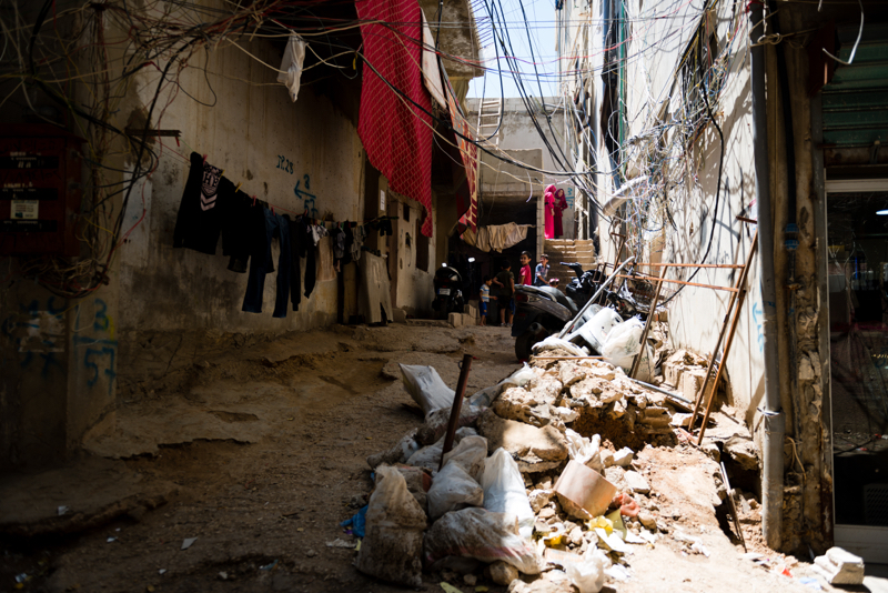 Campo profughi di Burj El Barajneh a Beiurut, Libano