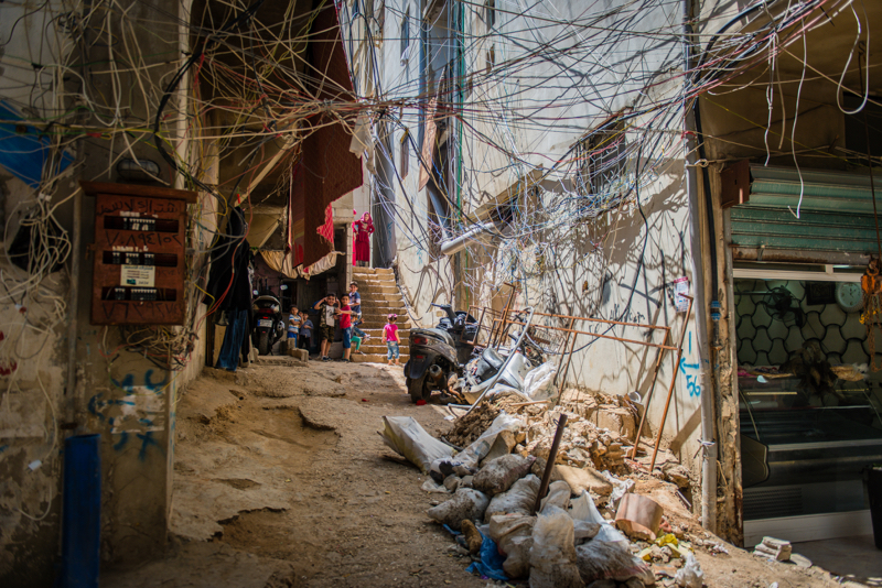 Campo profughi di Burj El Barajneh a Beiurut, Libano