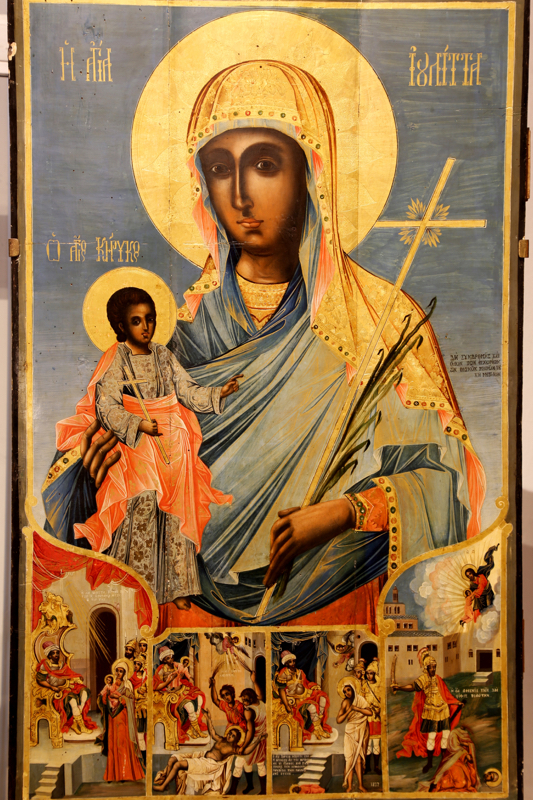 Icona al Museo delle icone a Plovdiv. Foto: Piergiorgio Pescali.