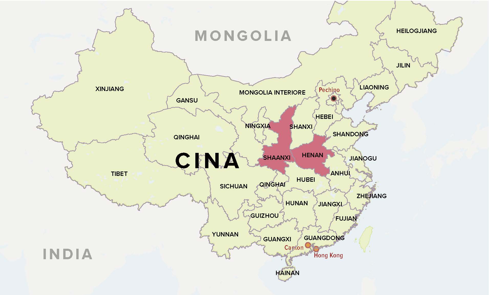 Mappa Cina