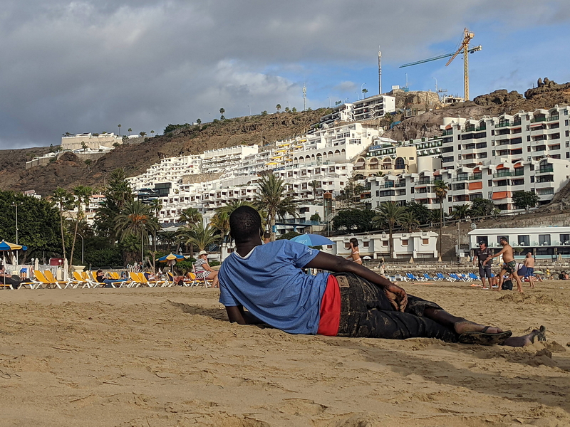 Rifugiati sulle spiagge dell’isola Gran Canaria. – ® Alberto Sachero