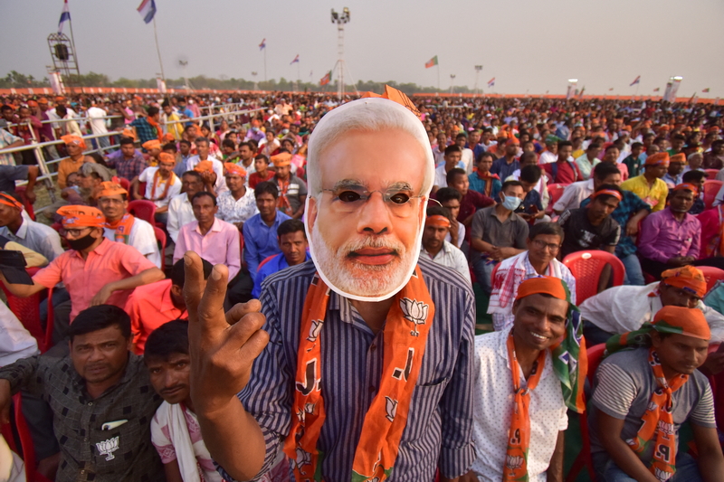 Indian Prime Minister Narendra Modi’s Election Rally In Assam