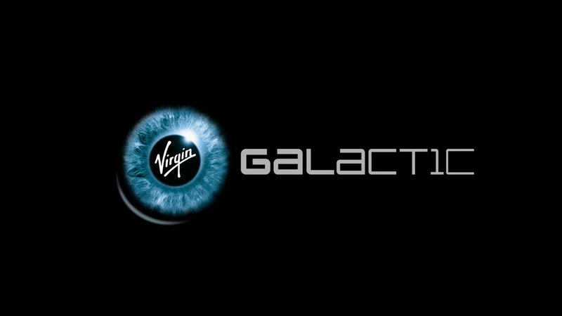 Il logo della Virgin Galactic di Richard Branson.