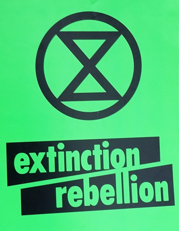 Il logo del movimento «Extinction rebellion».