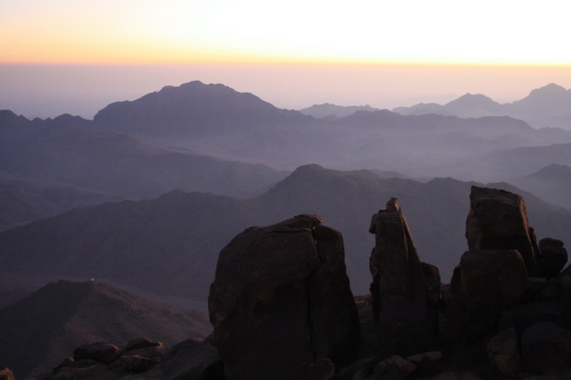 Aurora sul monte Sinai