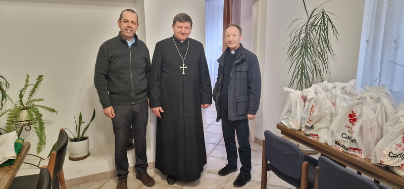 Con il vescovo di Lutsk, mons Vitalij Skomarovs’kyj