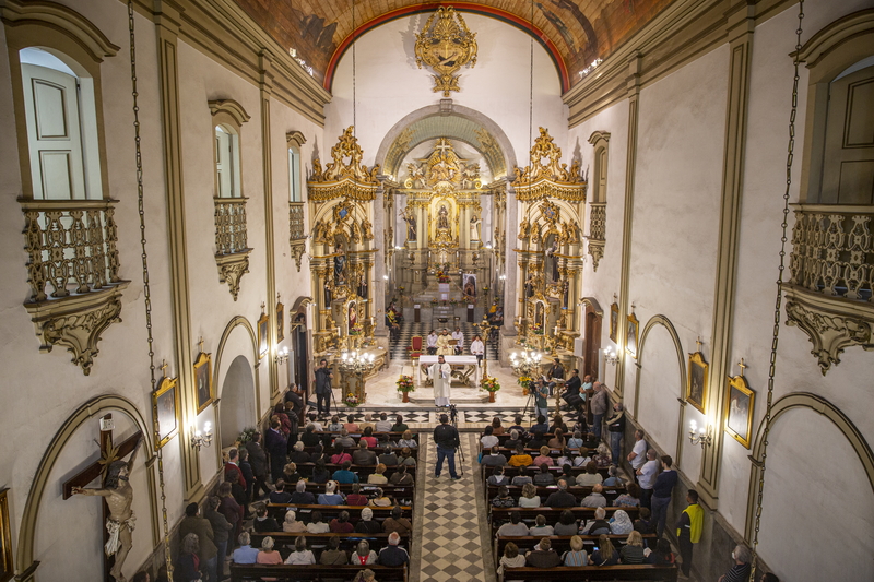 Conmemoracion de San Francisco en la Iglesia de Sao Francisco de Asis en el centro de la ciudad de Sao Paulo en Brasil. Foto: Mauricio Zina