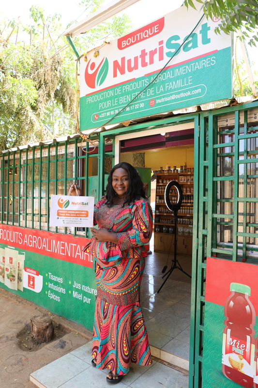 Niger, Niamey, micro entreprise Nutrisat, de Esther Dossa Godo