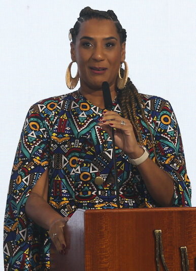 Cerimônia de posse das ministras da Igualdade Racial, Anielle Franco, no Palácio do Planalto