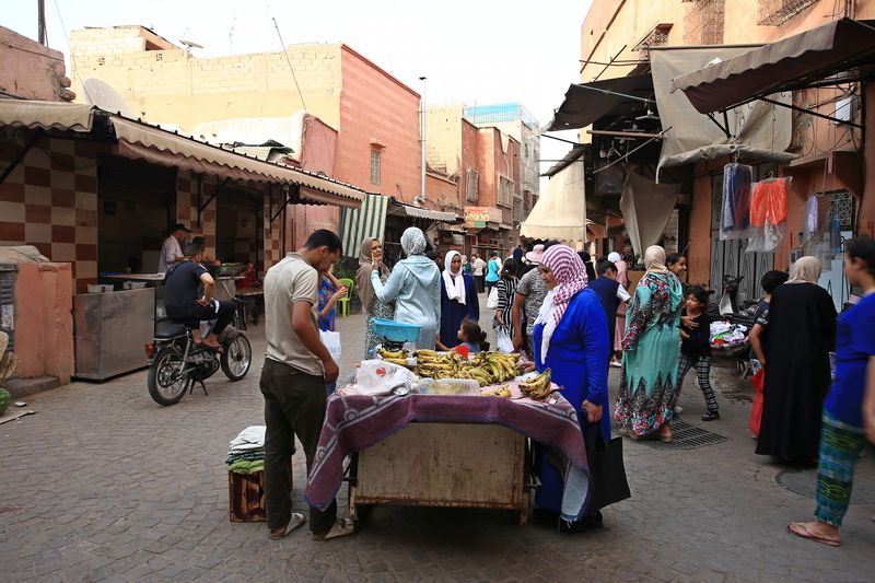 Nel suk di Marrakech. Foto Piergiorgio Pescali.