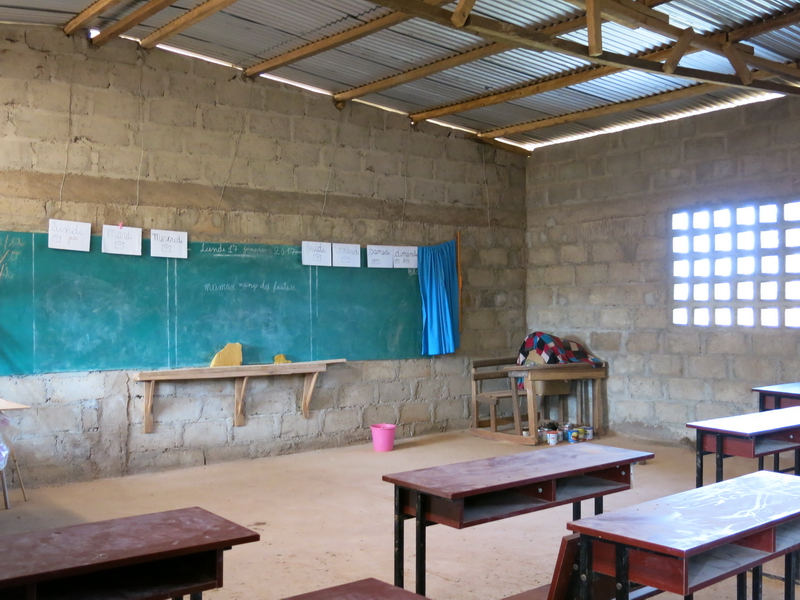La nuova classe della scuola di Blesséoua a Grand Zattry_interno