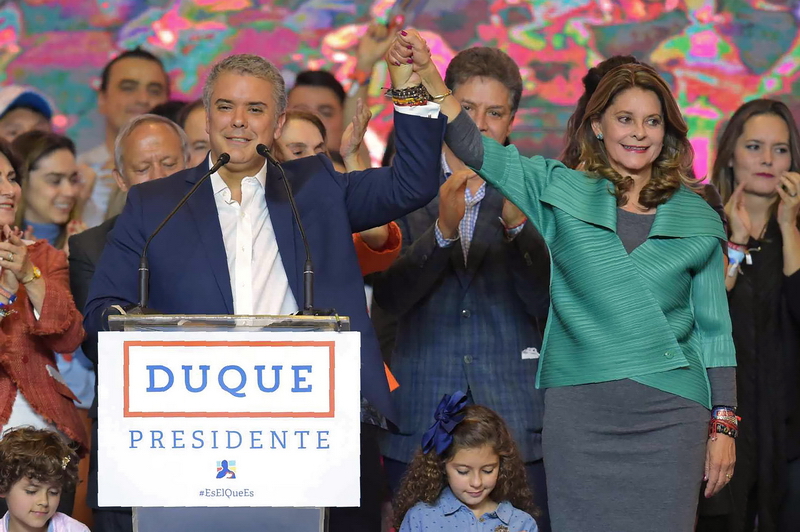 COLOMBIA-ELECTION-RUNOFF-SUPPORTERS-DUQUE