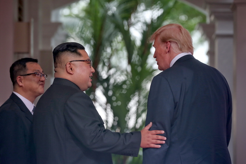 U.S. President Trump Meets North Korean Leader Kim Jong-un During Landmark Summit In Singapore