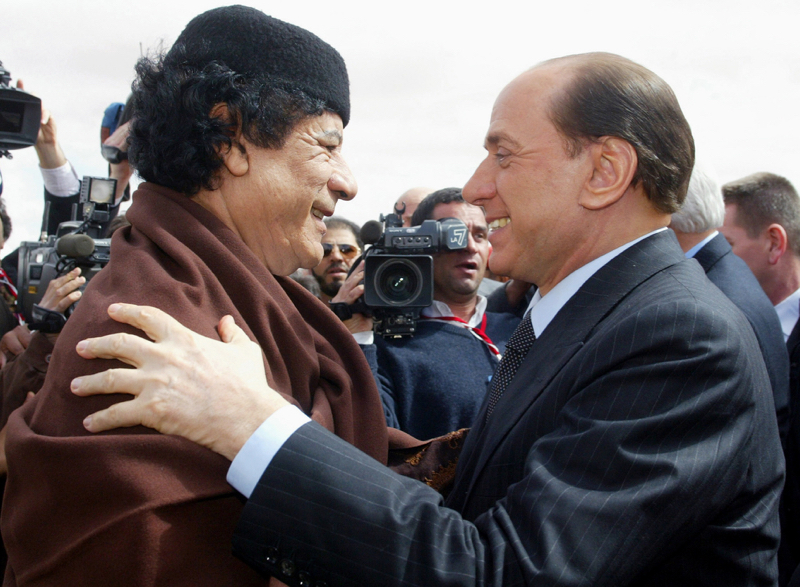 ITALY-LIBYA-KADHAFI-BERLUSCONI