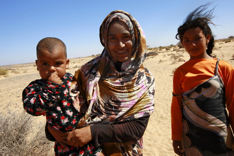 Western Saharans during MINURSO Patrol